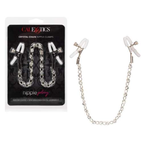 Calexotics Nipple Play Crystal Chain Nipple Clamps SE 2617 05 2 716770091215 Multiview