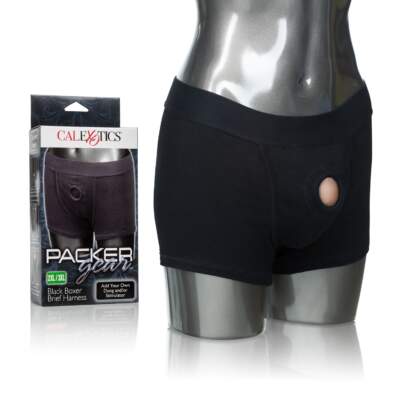 Calexotics Packer Gear Boxer Brief Harness Packing Harness 2XL 3XL Black SE-1576-25-3 716770092212