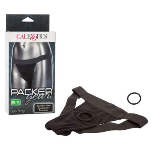 Calexotics Packer Gear Jock Stap Packing Harness Black 2XL 3XL SE 1574 25 3 716770092175 Multiview