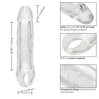 Calexotics Performance Maxx 1 point 5 Inch Penis Extension Sleeve Clear SE 1632 15 3 716770106889 Info Detail