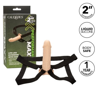 Calexotics Performance Maxx Life Like 2 Inch Extension with Harness Light Flesh SE 1633 30 3 716770101976 Multiview