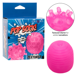 Calexotics – Pop Sock! Textured Reversible Mini Stroker (Pink)