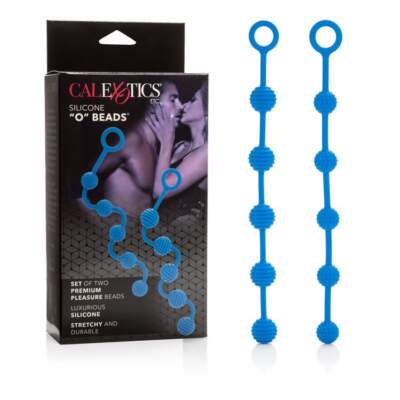 Calexotics Posh Silicone O Beads Blue 716770071842 SE-1322-20-3