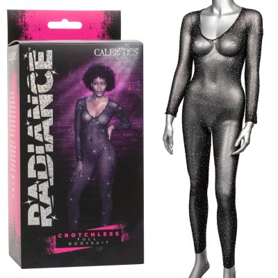 Calexotics Radiance Crotchless Full Body Suit One Size OS Black SE 3002 35 3 716770105042 Multiview