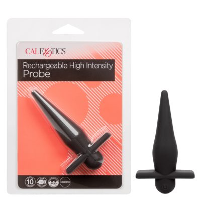 Calexotics Rechargeable High Intensity Probe Vibrating Butt Plug Black SE 0425 20 2 716770106469 Multiview