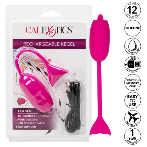 Calexotics Rechargeable Kegel Teaser Pink SE 1328 13 2 716770099082 Info Multiview