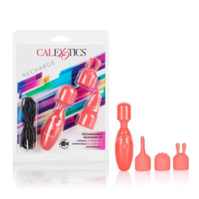 Calexotics Rechargeable Massager Kit Red SE-0062-60-2 716770091246