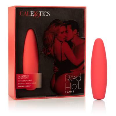 Calexotics Red Hot Flame Silicone Clitoral Vibrator Red SE-4408-35-3 716770091468