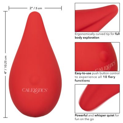 Calexotics Red Hot Flicker Rechargeable Clitoral Vibrator Red SE 4408 70 3 716770099112 Info Detail
