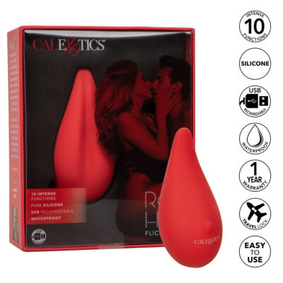 Calexotics Red Hot Flicker Rechargeable Clitoral Vibrator Red SE 4408 70 3 716770099112 Info Multiview