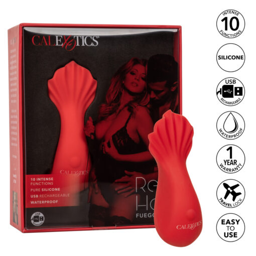 Calexotics Red Hot Fuego Rechargeable Clitoral Vibrator Red SE 4408 60 3 716770099099 Info Multiview