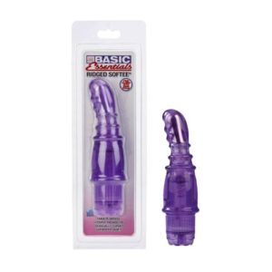 Calexotics Ridged Softee Vibrator Purple SE-1764-14-2 716770064639