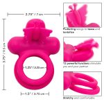 Calexotics Silicone Rechargeable Vibrating Butterfly Dual Ring Pink SE 1843 35 3 716770104434 Info Detail