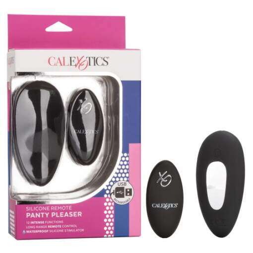 Calexotics Silicone Remote Panty Pleaser Panty Vibrator Black SE-0077-45-3 716770090690 Multiview