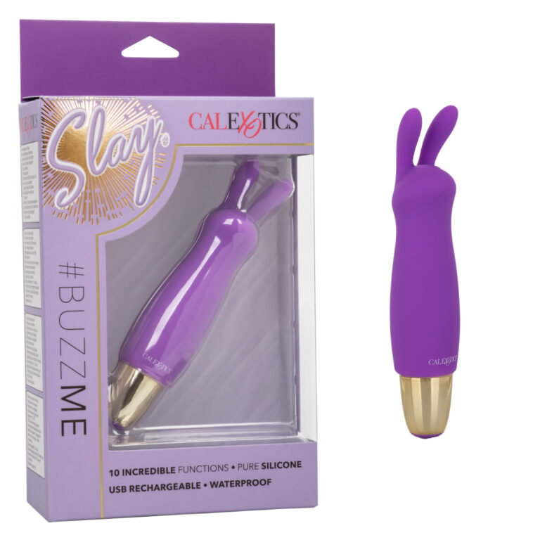 Calexotics Slay BuzzMe Compact Clitoral Vibrator Purple SE 4407 44 716770098474 Multiview