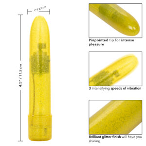 Calexotics Sparkle Mini Vibe Mini Smoothie Vibrator Yellow SE 0566 10 2 716770100993 Info Detail
