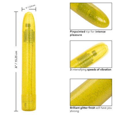 Calexotics Sparkle Slim Vibe Smoothie Vibrator Yellow SE 0567 10 2 716770101051 Info Detail