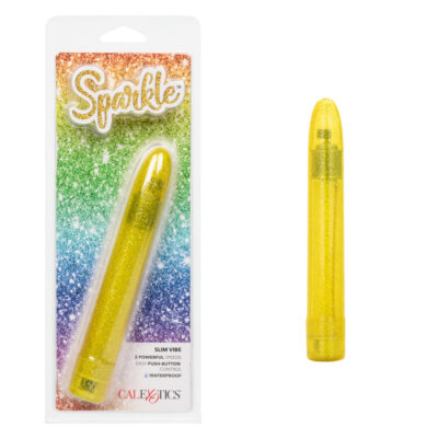 Calexotics Sparkle Slim Vibe Smoothie Vibrator Yellow SE 0567 10 2 716770101051 Multiview