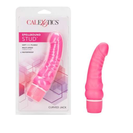 Calexotics Spellbound Stud Curved Jack Penis Vibrator Pink SE 0839 10 3 716770055958 Multiview