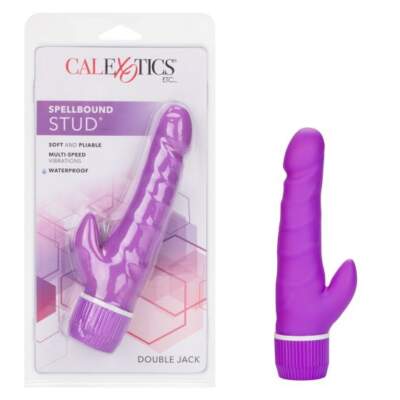 Calexotics Spellbound Stud Double Jack Penis Dual Vibrator Purple SE 0839 40 3 716770055934 Multiview