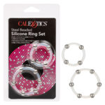 Calexotics Steel Beaded Cock Ring Set 2Pc White SE 1437 30 2 716770094247 Multiview