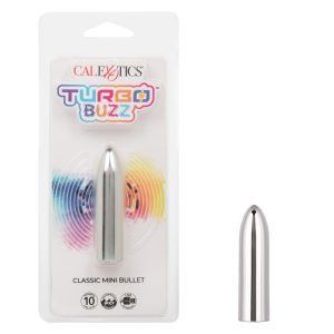 Calexotics Turbo Buzz Classic Mini Bullet Vibrator Silver Chrome SE 0061 60 2 716770107374 Multiview