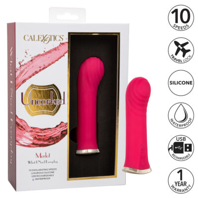 Calexotics Uncorked Merlot Rechargeable Compact Vibrator Red SE 4370 15 3 716770095732 Multiview
