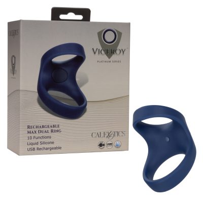 Calexotics Viceroy Rechargeable Max Dual Ring Blue SE 0433 05 3 716770102591 Multiview