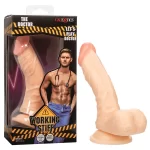 Calexotics Working Stiff The Doctor 5 point 5 Inch Dildo with Balls Light Flesh SE 0272 05 3 716770105202 Multiview