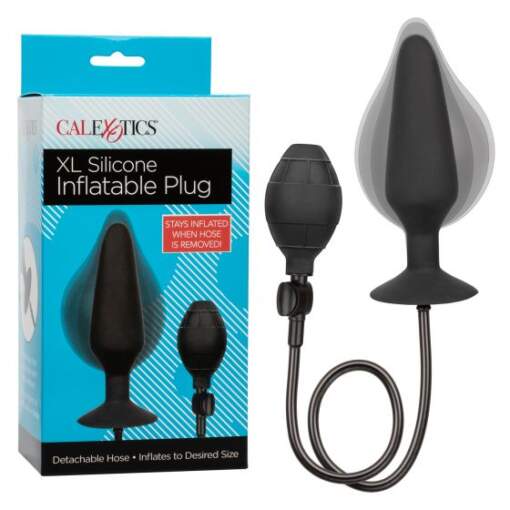 Calexotics XL Silicone Inflatable Plug Black SE 0430 30 3 716770095473 Multiview