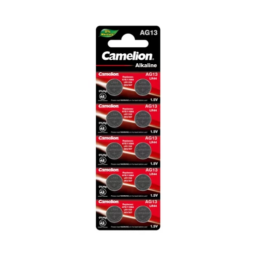 Camelion AG13 LR44 Button Cell Batteries Micro Batteries 10 Pack 849198003963 Boxview