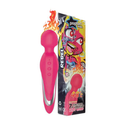 Celebrity Knights Poptart Rebel Rechargeable Warming Wand Massager Pink CKC 014467 1 6959532325294 Multiview
