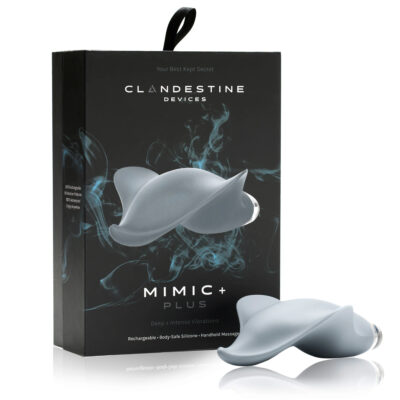 Clandestine Devices Mimic Plus Lay On Vibrator Grey CD002GRY 884472024487 Multiview