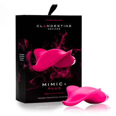 Clandestine Devices Mimic Plus Lay On Vibrator Magenta CD002MAG 884472024494 Multiview
