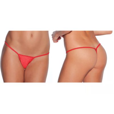 Coquette Low Rise Lycra G String One Size Red C0100RDOS 883124084466 Multiview