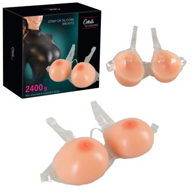 Cotelli Silicone Breasts with Straps 2400g Light Flesh 24607505001 4024144444694 Multiview
