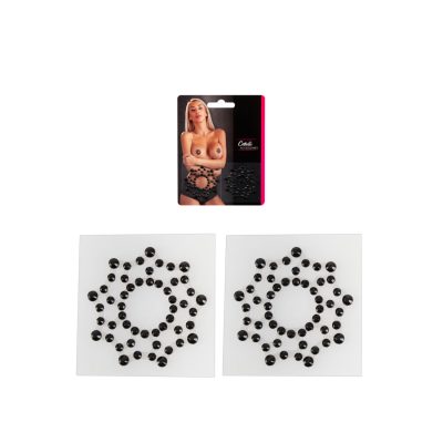 Cottelli Beaded Nipple Stickers Pasties Black 0770876 4024144771066 Multiview
