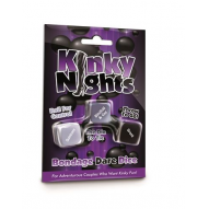Creative Conceptions Kinky Nights Bondage Dare Dice 3 Pc USKNDD 847878001179 Boxview