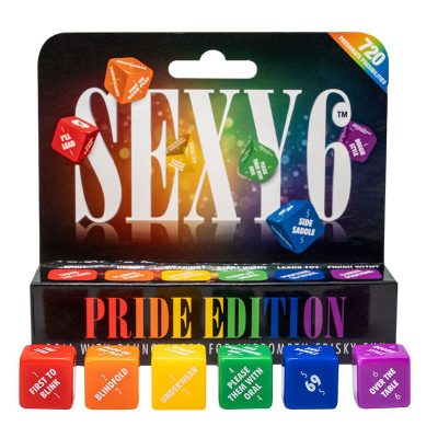Creative Conceptions Sexy 6 Lovers Dice Game Pride Edition Rainbow USS6P 847878002145 Multiview