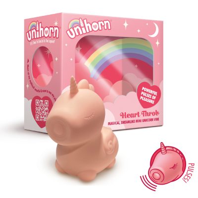 Creative Conceptions Unihorn Heart Throb Pulsing Muzzle Unicorn Clitoral Toy Pink UNIHT 5037353007450 Multiview