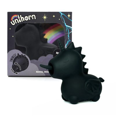 Creative Conceptions Unihorn Wild Spirit Twirling Unicorn Clitoral Stimulator Black UNIMWS 5037353009416 Multiview