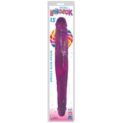 Curve Toys Lollicocks 13 Inch Slim Stick Double Dong Double Ender Grape Ice Purple CN 14 0524 51 653078939941 Boxview