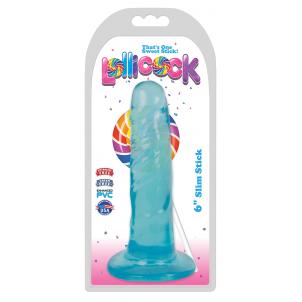 Curve Toys Lollicocks 6 Inch Slim Stick Dong Berry Ice Blue CN 14 0502 46 643380985637 Boxview