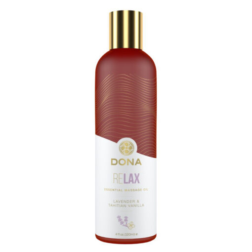 DONA Relax Lavender and Tahitian Vanilla Massage Oil 120ml 40457 796494404577 Detail