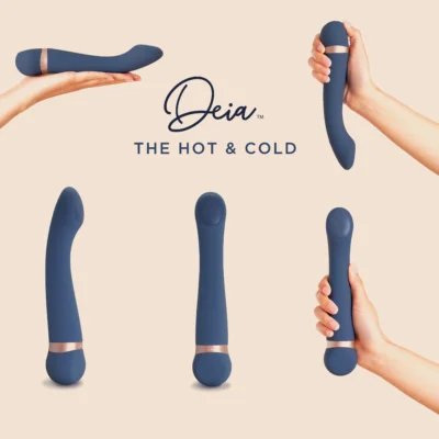 Deia The Hot and Cold Temperature Changing G Spot Vibrator Blue Rose Gold DA6729 843445030856 Multi Detail