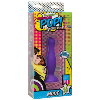 Doc Johnson American Pop Mode 4 point 5 inch Silicone Anal Plug 0500-09-BX 782421058241