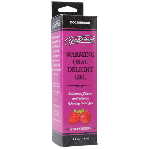 Doc Johnson Goodhead Warming Oral Delight Gel Strawberry 118ml 1361 13 BX 782421081713 Boxview
