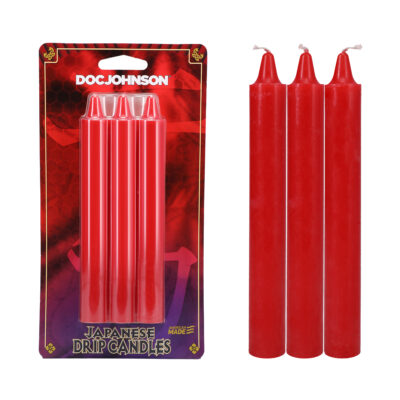 Doc Johnson Japanese Drip Candles Red 2101 04 CD 782421082796 Multiview