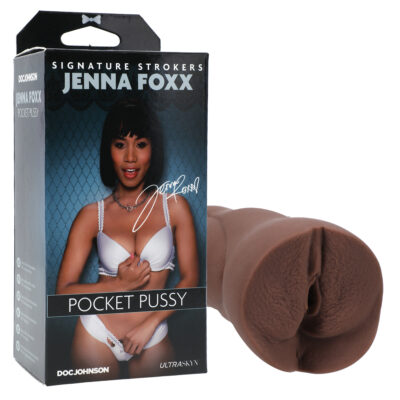 Doc Johnson Signature Strokers Jenna Foxx Pocket Pussy Stroker Dark Flesh 5510 32 BX 782421079680 Multiview