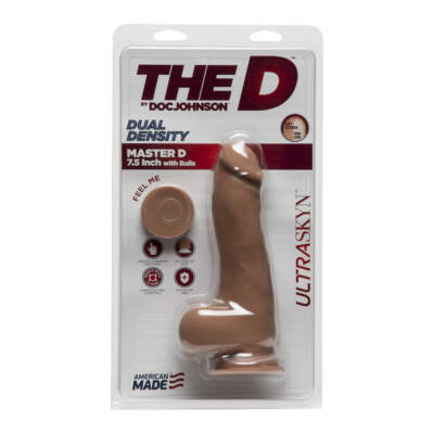 Doc Johnson The D Master D 7.5 Inch Dual Density Dong Tan Flesh 1700-59-CD 782421069575
